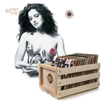 Crosley Record Storage Crate & Red Hot Chilli Peppers - Mothers Milk - Vinly Album Bundle