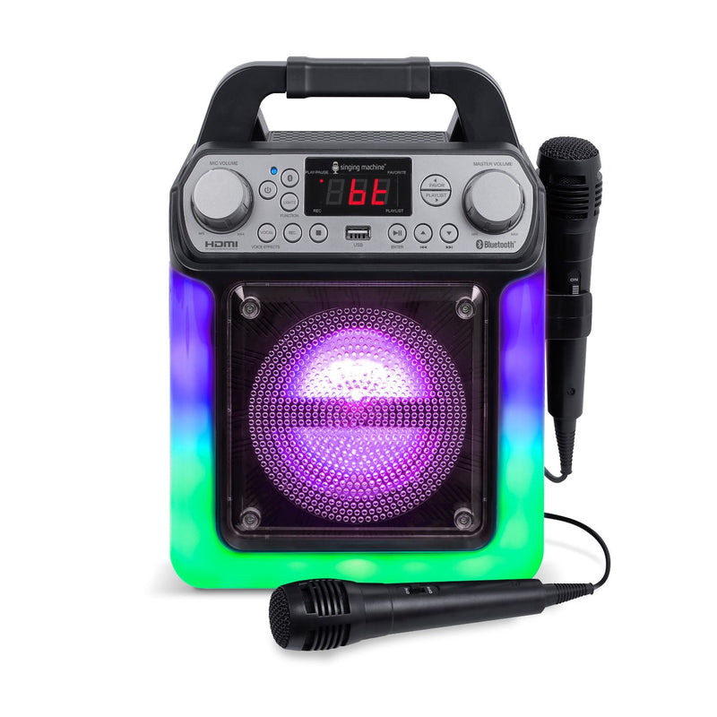 Singing Machine HDMI Groove Mini Portable Karaoke System with Bluetooth