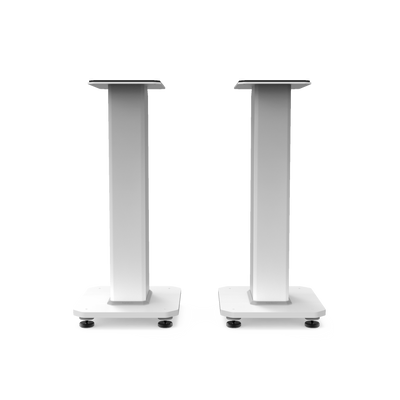 Kanto SX22W 22" Tall Fillable Speaker Stands with Isolation Feet - Pair, White