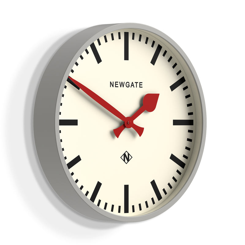 Newgate Universal Wall Clock Railway Dial Grey
