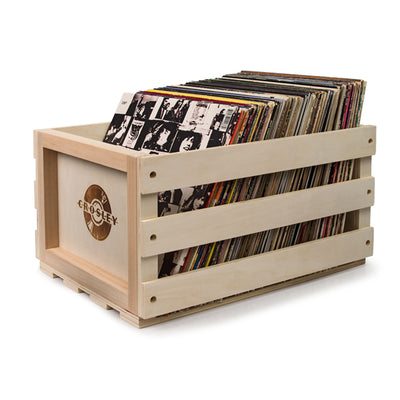 Crosley Voyager Black - Bluetooth Portable Turntable  & Record Storage Crate