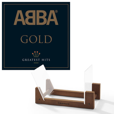 Abba Gold - Double Vinyl Album & Crosley Record Storage Display Stand