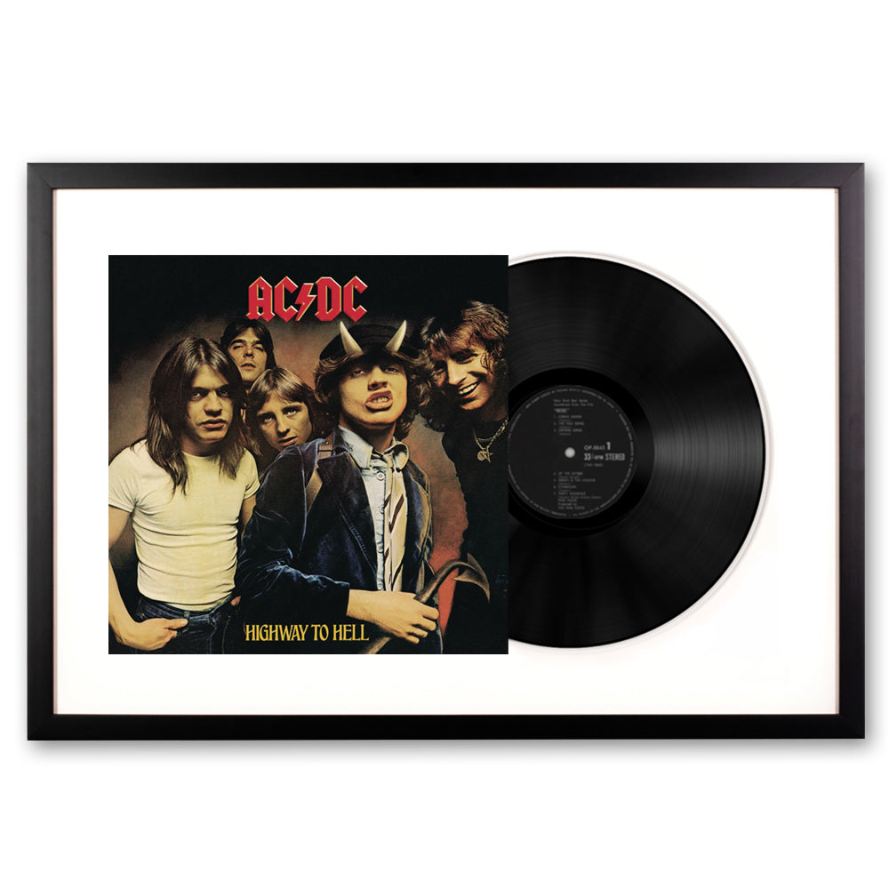 Framed AC/DC Highway to Hell Vinyl Album Art – iWorld Online