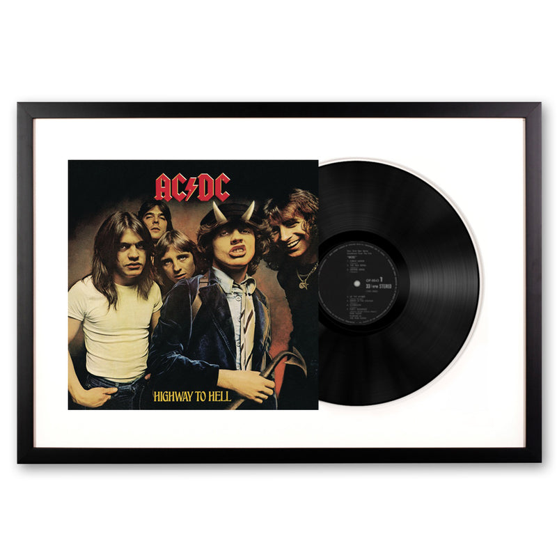 Framed AC/DC Highway to Hell Vinyl Album Art