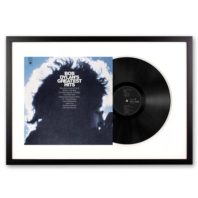 Framed Bob Dylan Greatest Hits Vinyl Album Art