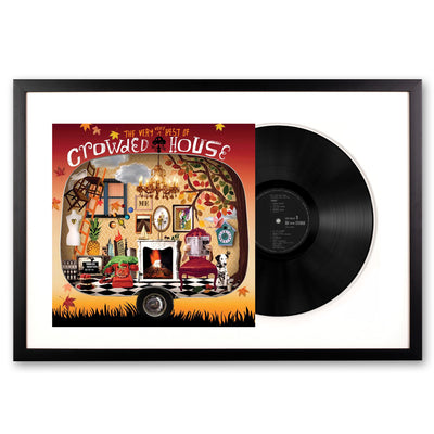 Framed Crowded House the Very Very Best of Crowed House - Double Vinyl Album Art