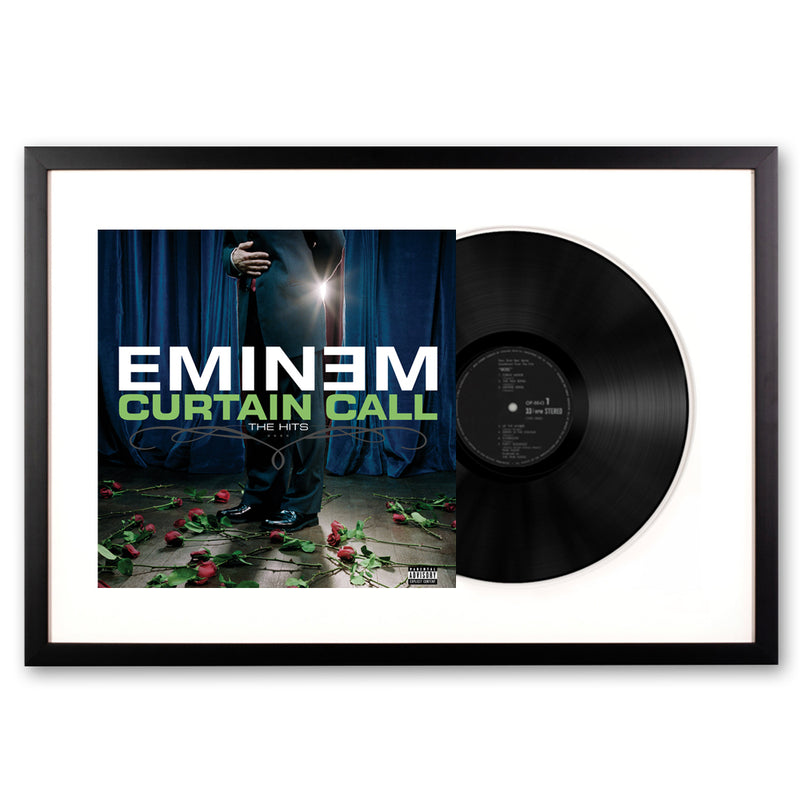 Framed Eminem Curtain Call - Double Vinyl Album Art
