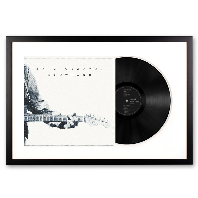 Framed Eric Clapton Slowhand 35th Anniversary Vinyl Album Art