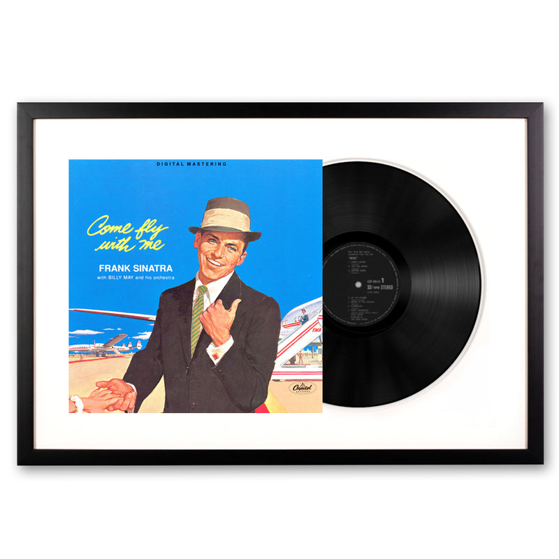 Framed Frank Sinatra - Come Fly with Me - Vinyl Album Art
