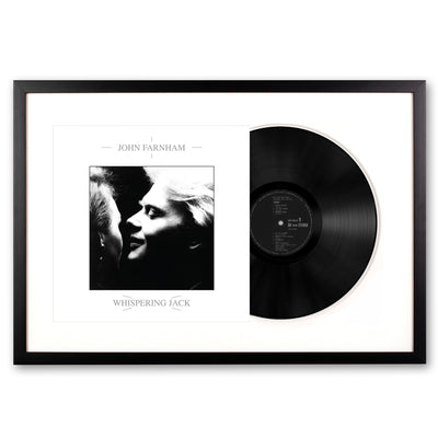 Framed John Farnham Whispering Jack Vinyl Album Art