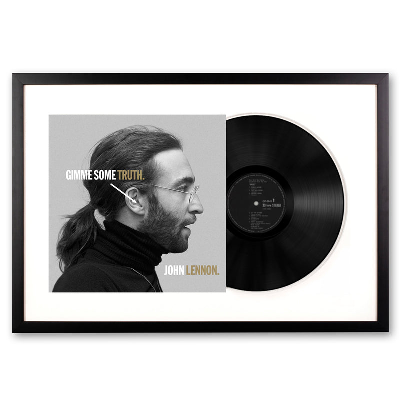 Framed John Lennon Gimmie Some Truth - Double Vinyl Album Art
