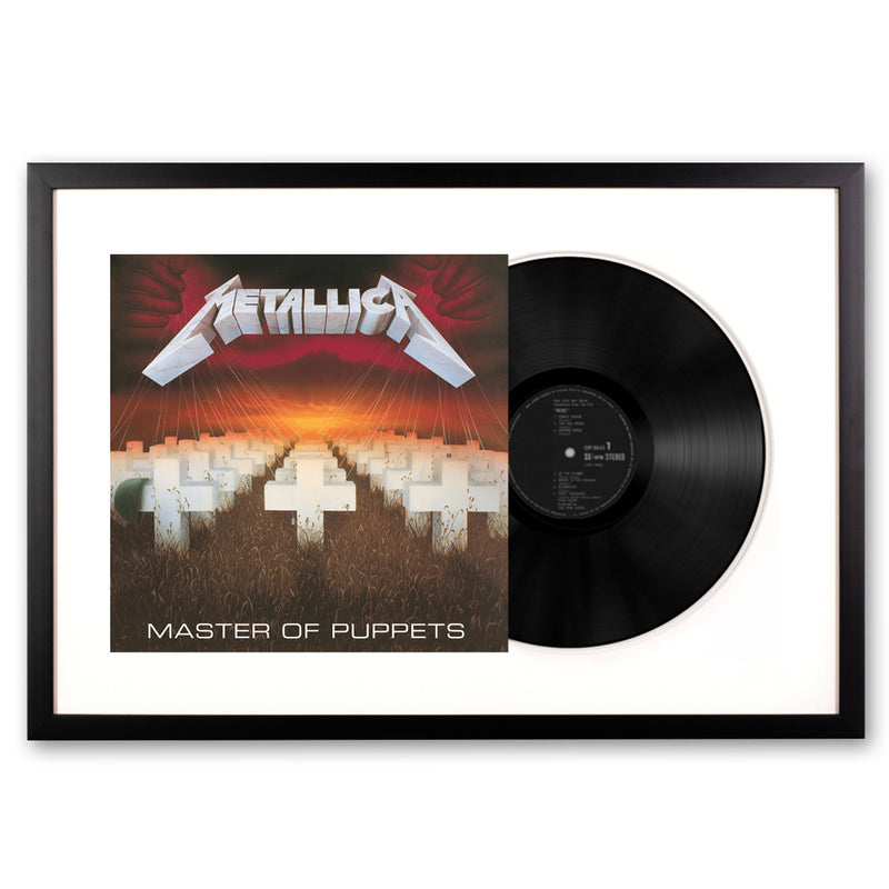 Framed Metallica Master of Puppets - Vinyl Album Art