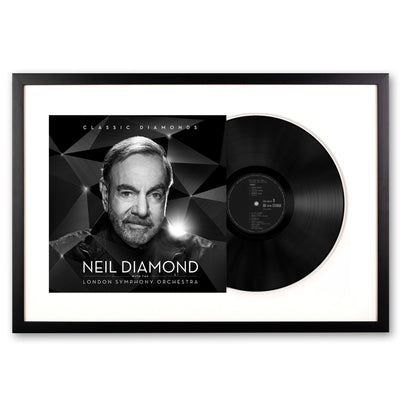 Framed Neil Diamond - Classic Diamonds with the London symphony orchestra - Double Vinyl Album Art