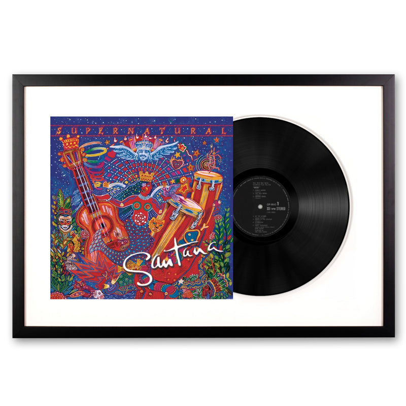 Framed Santana Supernatural Vinyl Album Art