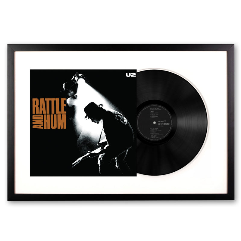 Framed U2 Rattle and Hum - Vinyl Album Art