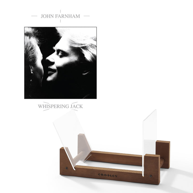 John Farnham Whispering Jack Vinyl Album & Crosley Record Storage Display Stand