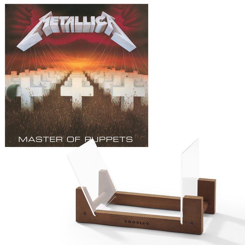 Metallica Master Of Puppets - Vinyl Album & Crosley Record Storage Display Stand