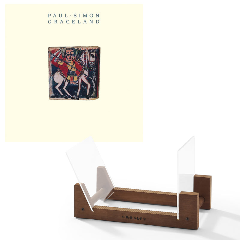 Paul Simon Graceland Vinyl Album & Crosley Record Storage Display Stand