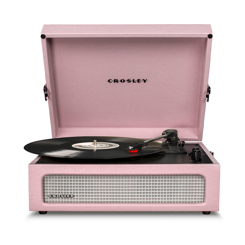 Crosley Voyager Bluetooth Portable Turntable + Entertainment Stand Bundle - Amethyst