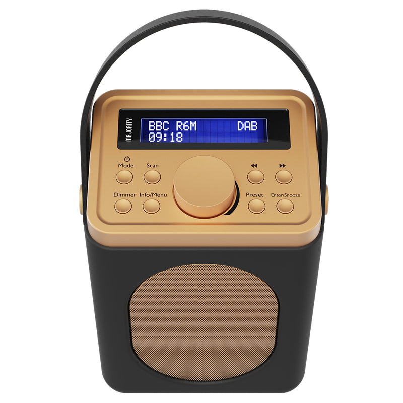 Majority Little Shelford Bluetooth & DAB Radio with Bluetooth-Black