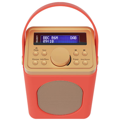 Majority Little Shelford Bluetooth & DAB Radio with Bluetooth-Red